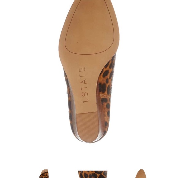 1. State Kaleb Wedge Bootie leopard Sz 7M - Picture 5 of 16